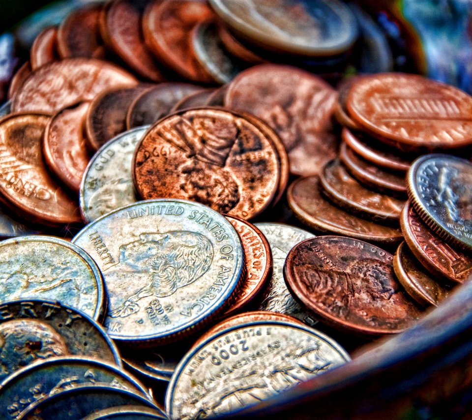 Обои металл, деньги, монеты, metal, money, coins разрешение 3000x2008 Загрузить