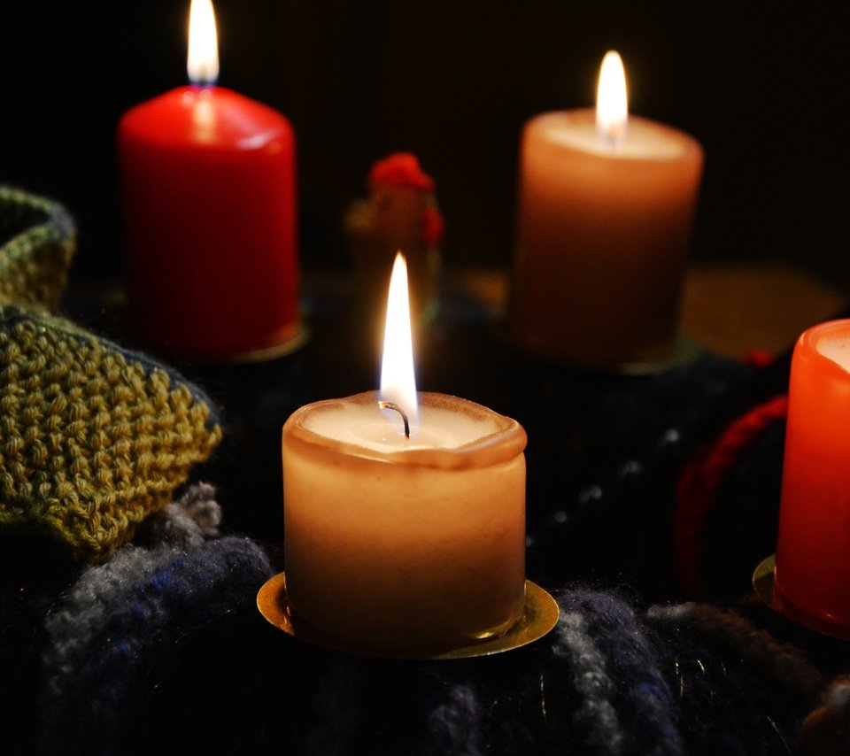 Обои свечи, пламя, огонь, свечки, вязание, candles, flame, fire, candle, knitting разрешение 6000x4000 Загрузить