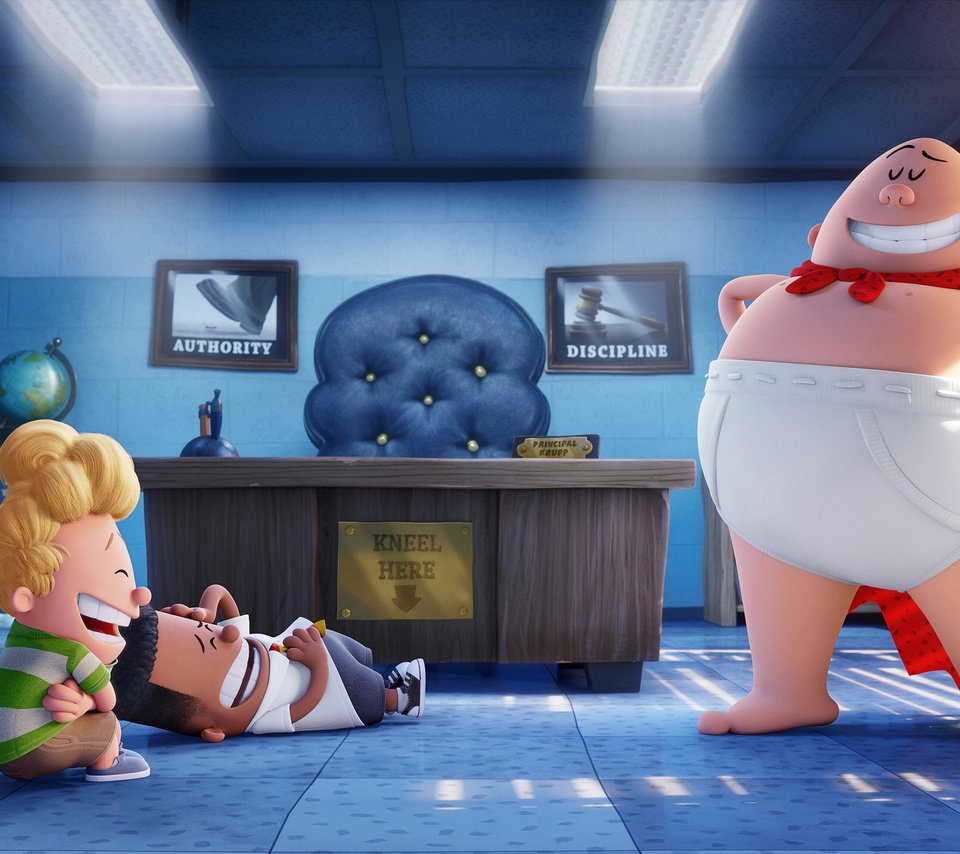 Обои анимация, captain underpants, george beard, harold hutchins, animation разрешение 3390x1860 Загрузить