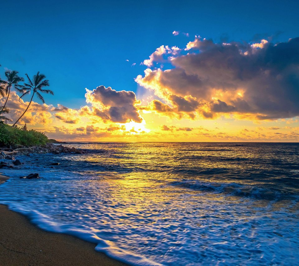 Обои закат, море, пляж, тропики, 10, sunset, sea, beach, tropics разрешение 4515x3158 Загрузить