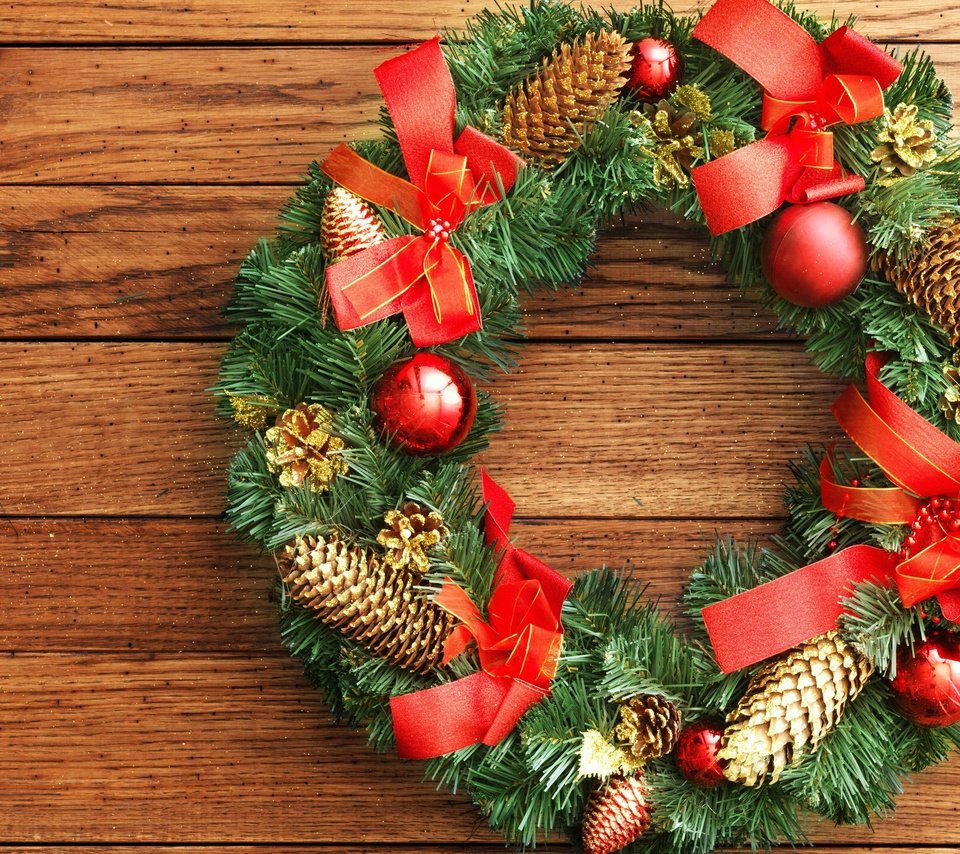 Обои новый год, украшения, рождество, венок, новогодний венок, new year, decoration, christmas, wreath разрешение 3840x2400 Загрузить