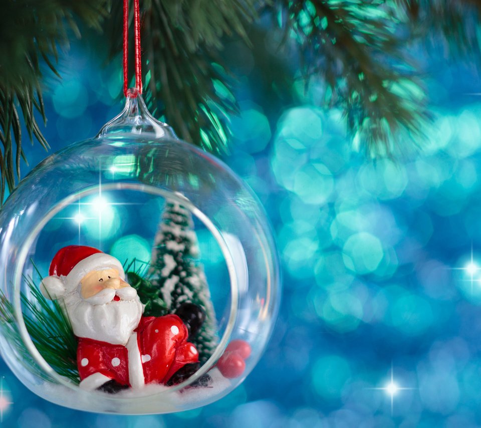 Обои новый год, елка, дед мороз, шар, рождество, елочная игрушка, new year, tree, santa claus, ball, christmas, christmas toy разрешение 1920x1200 Загрузить