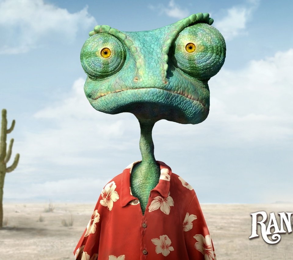 Обои мультфильм, хамелеон, ранго, cartoon, chameleon, rango разрешение 1920x1080 Загрузить