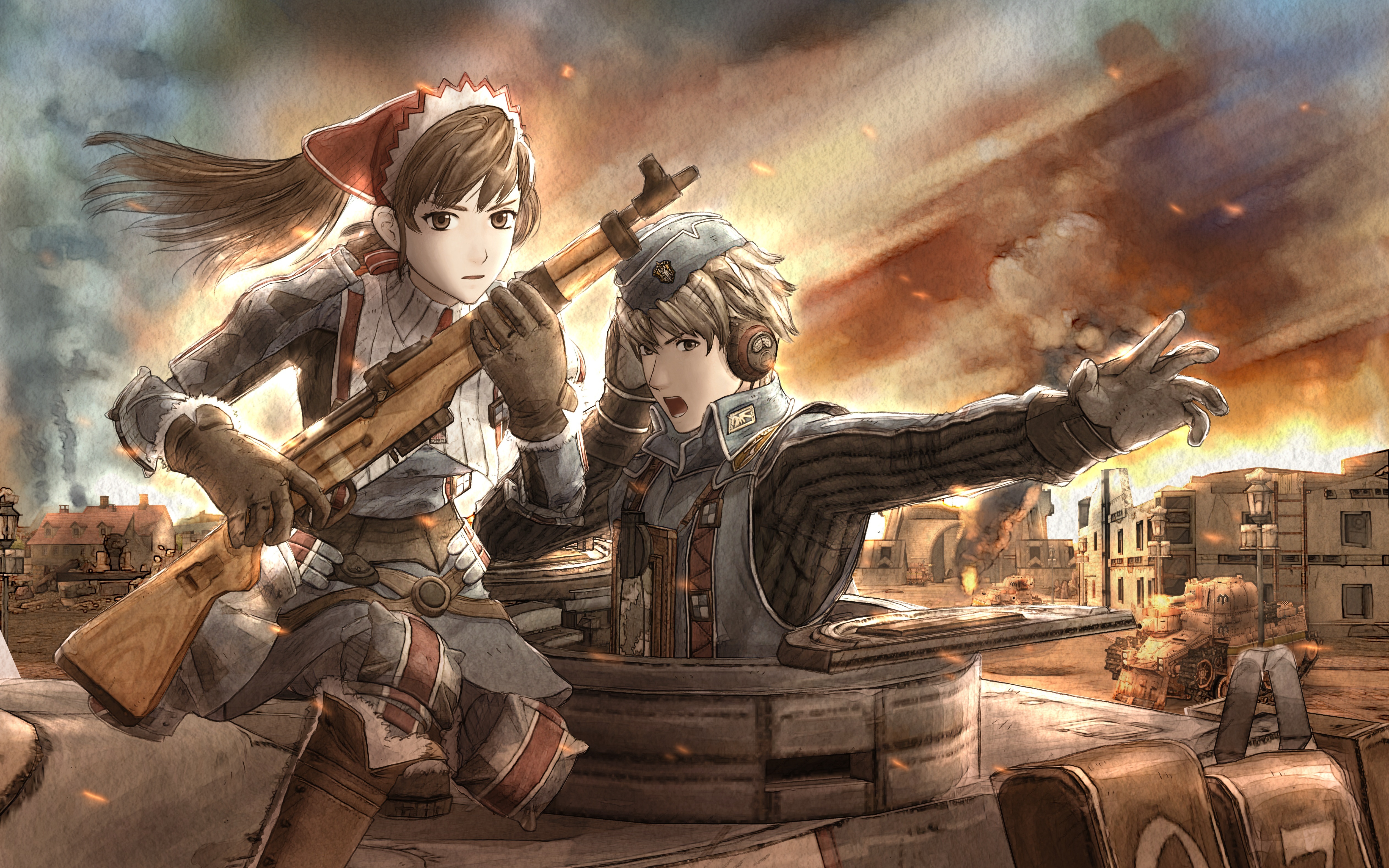 Обои valkyria chronicles, война, солдаты, war, soldiers разрешение 5052x3158 Загрузить