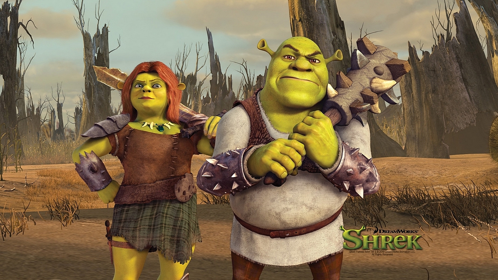 Обои шрек, фиона, shrek, fiona разрешение 1920x1080 Загрузить