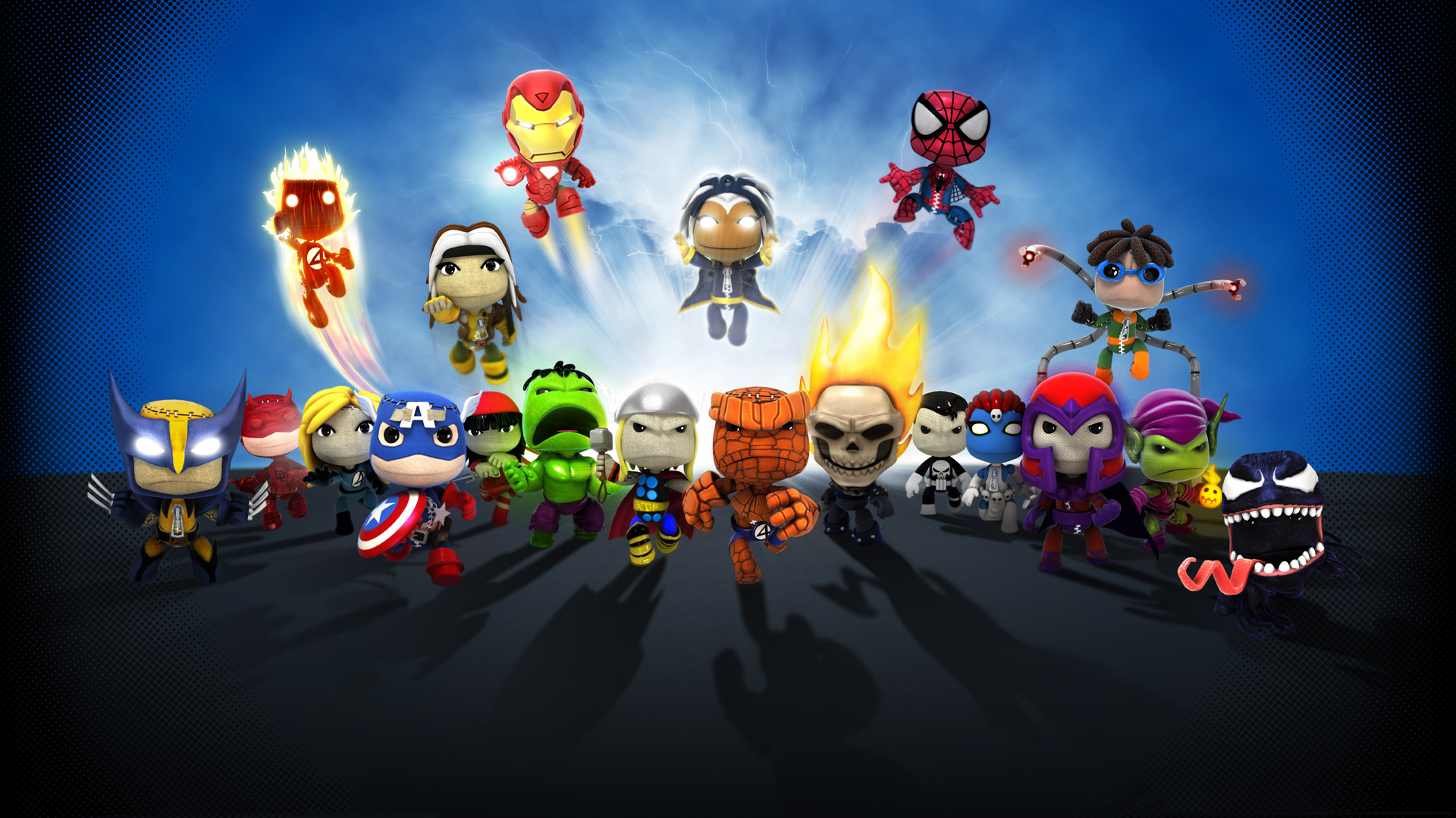 Обои герои, little big planet, комиксы, пародия, heroes, comics, parody разрешение 1920x1080 Загрузить