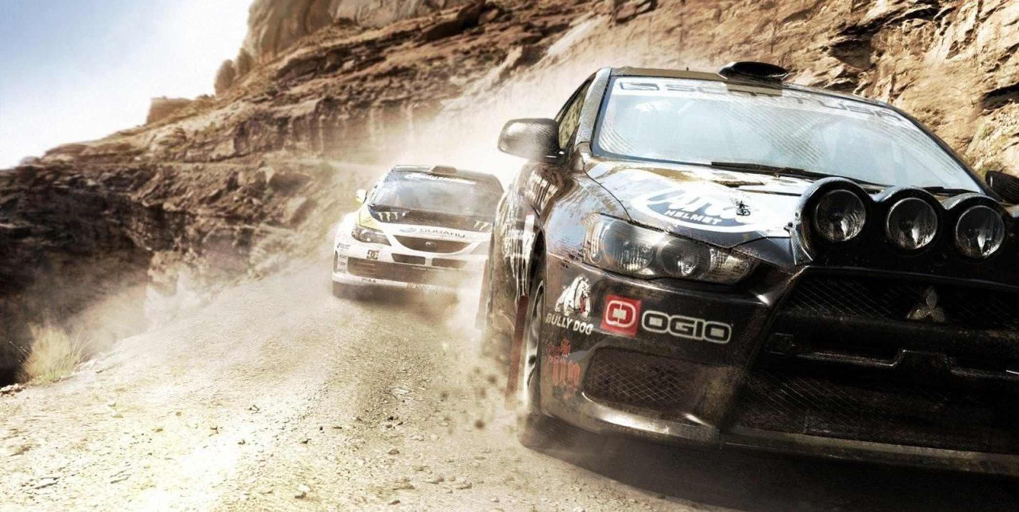 Обои dirt2, lancer, эволюция, evolution разрешение 2087x1050 Загрузить