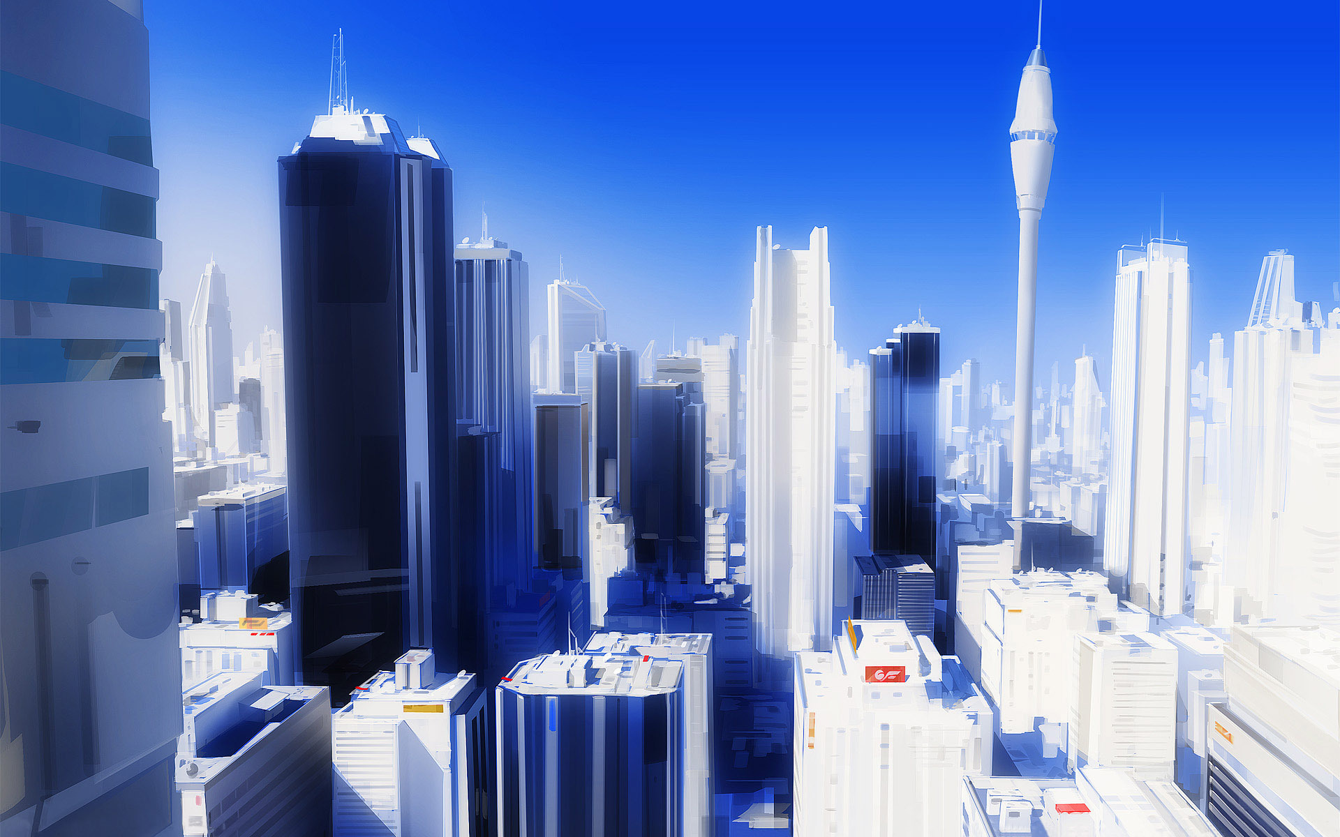 Обои город, mirrors edge, the city разрешение 1920x1200 Загрузить