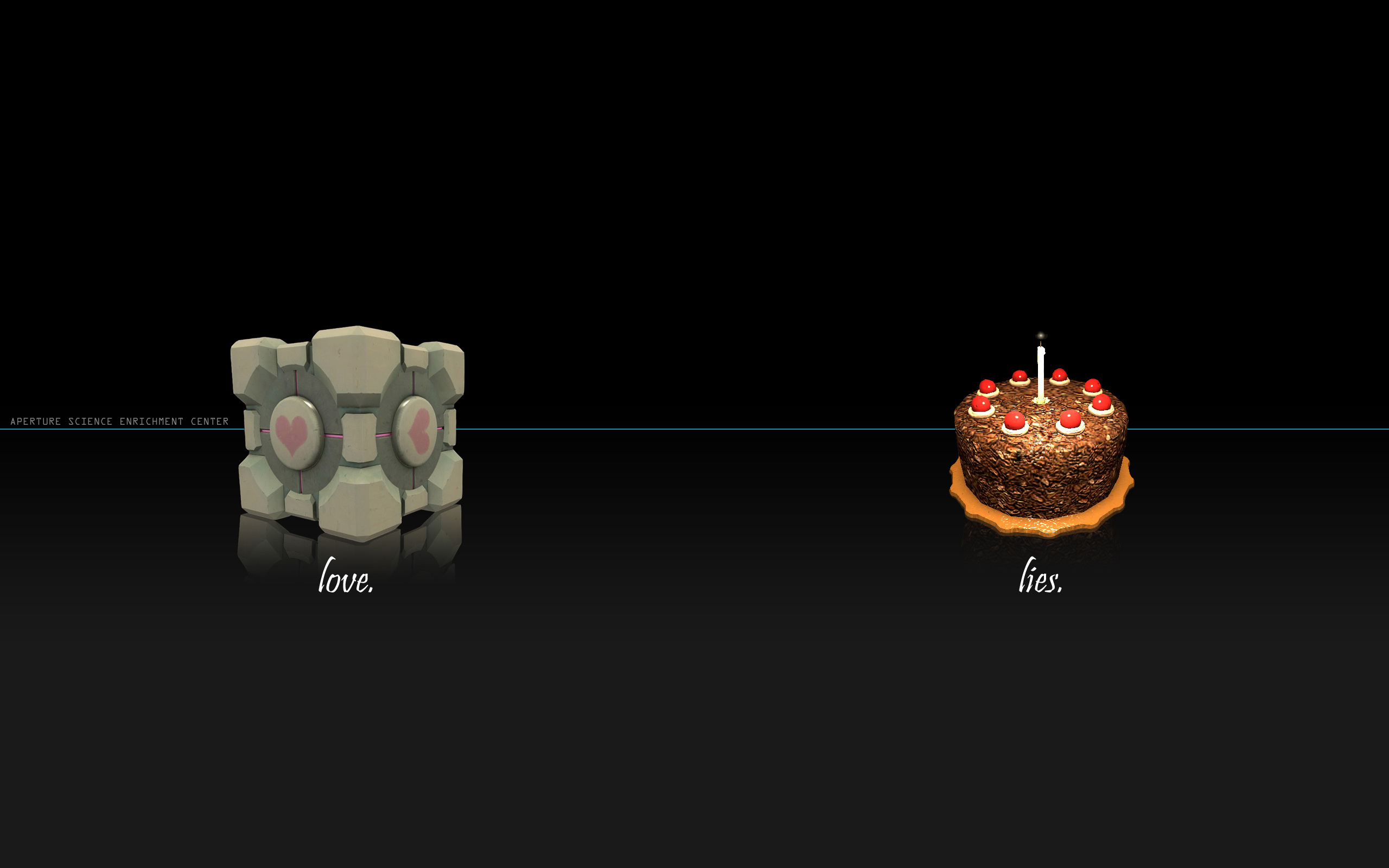 Обои свечка, куб, portal, тортик, candle, cube, cake разрешение 2560x1600 Загрузить