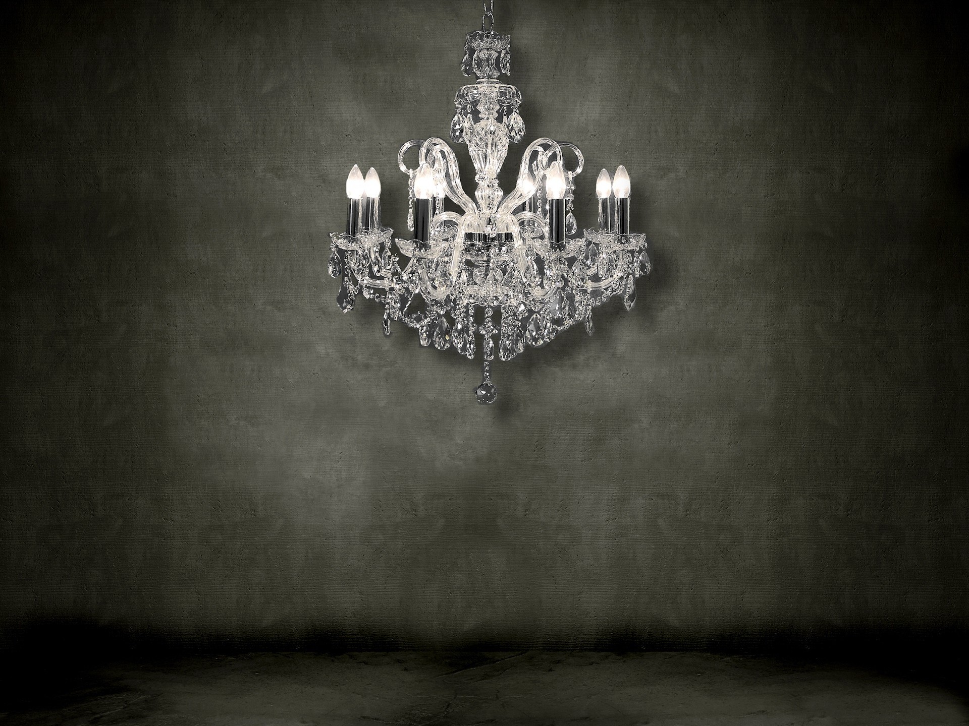 Обои стена, люстра, хрусталь, wall, chandelier, crystal разрешение 1920x1440 Загрузить