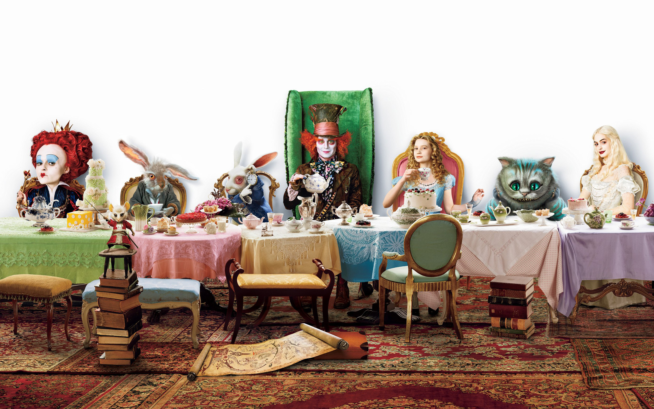 Обои алиса в стране чудес, alice in wonderland разрешение 2560x1600 Загрузить