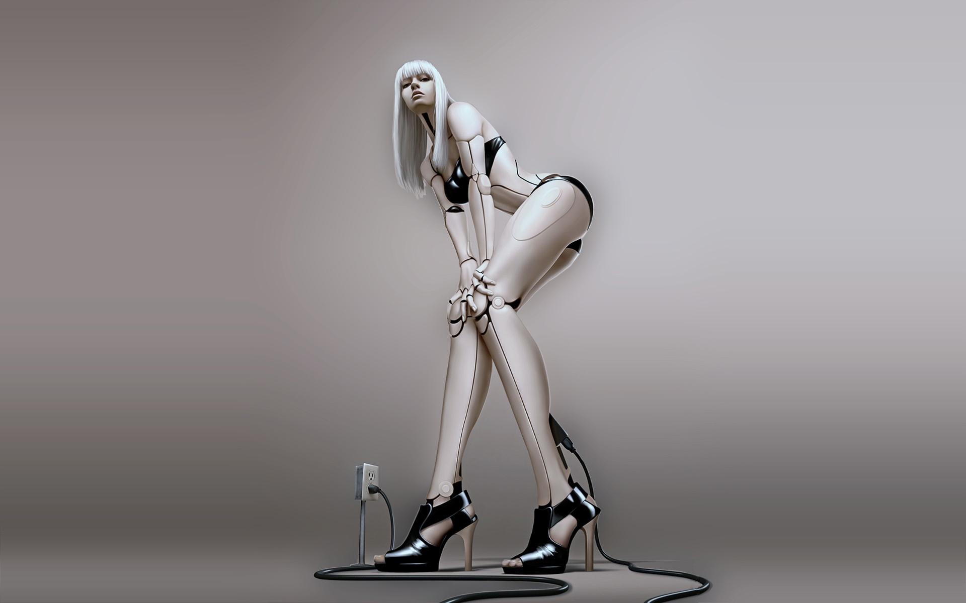 Обои девушка, робот, 3д, girl, robot, 3d разрешение 1920x1200 Загрузить