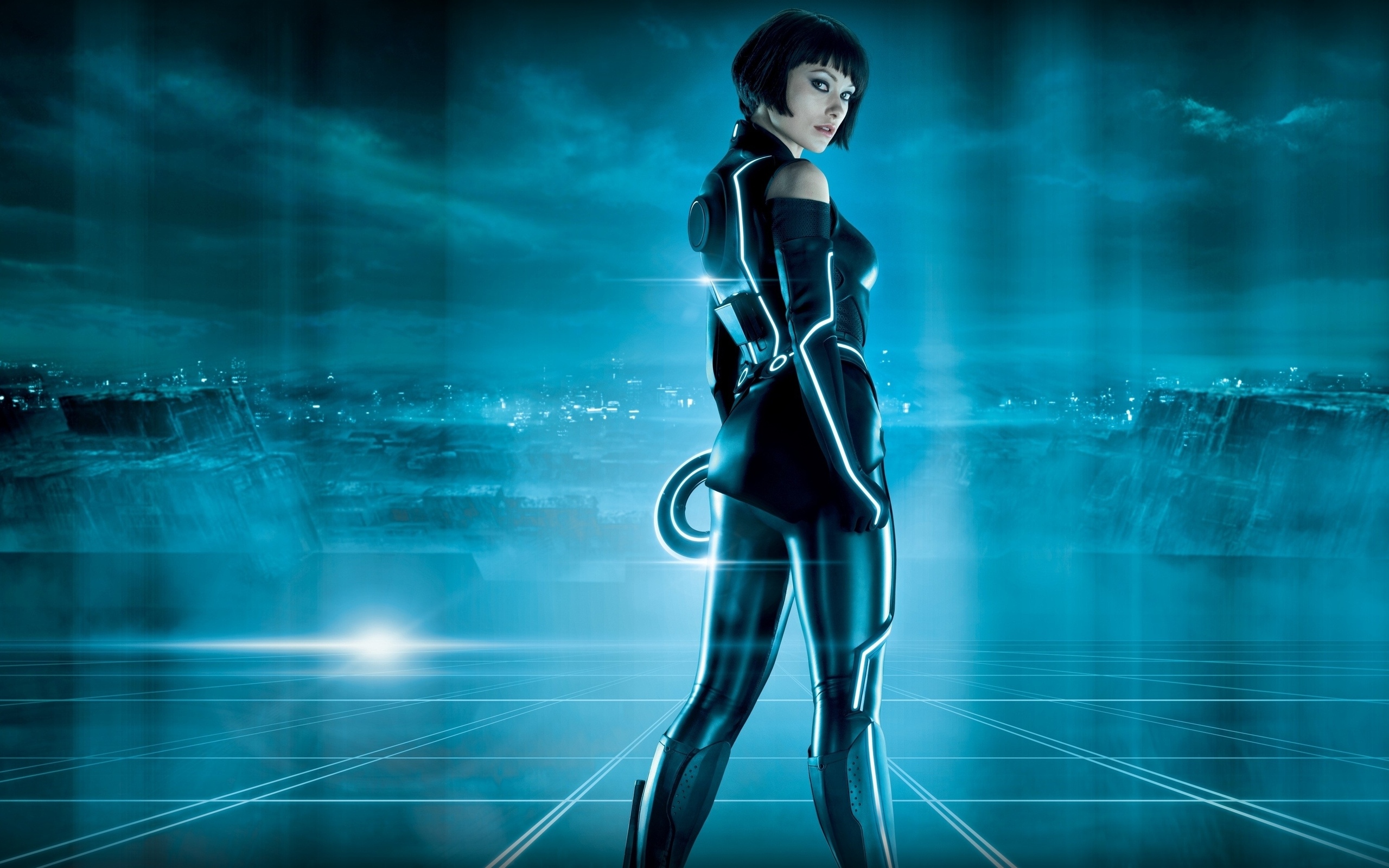 Обои трон наследие, кворра, tron, legacy, оливия, wilde, оливия yайлд, трон: наследие, tron legacy, quorra, olivia, olivia wilde разрешение 2560x1600 Загрузить