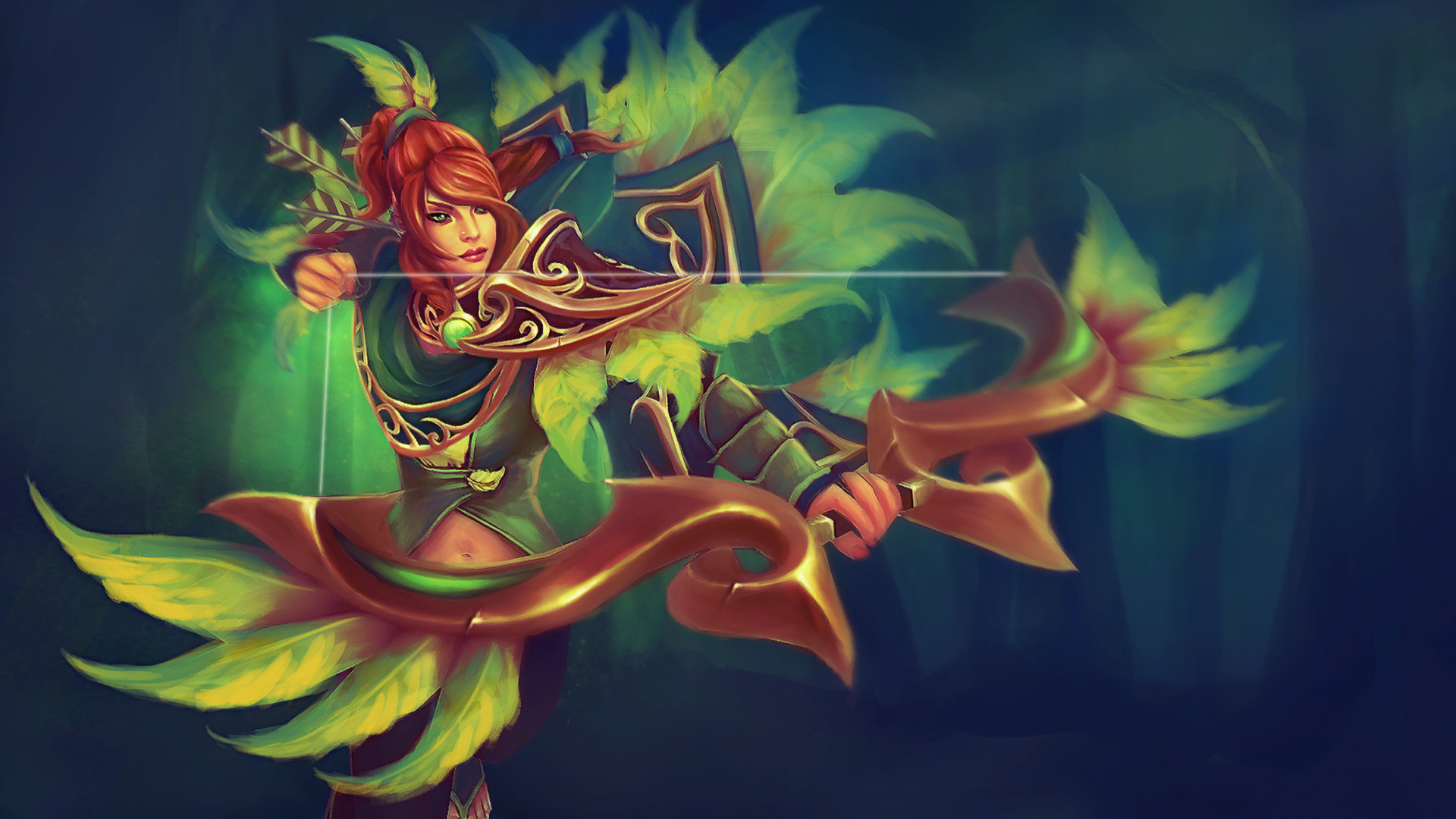 Обои dota 2, array of tranquility, windranger, врка, roof smoke-extraction fans разрешение 1920x1080 Загрузить