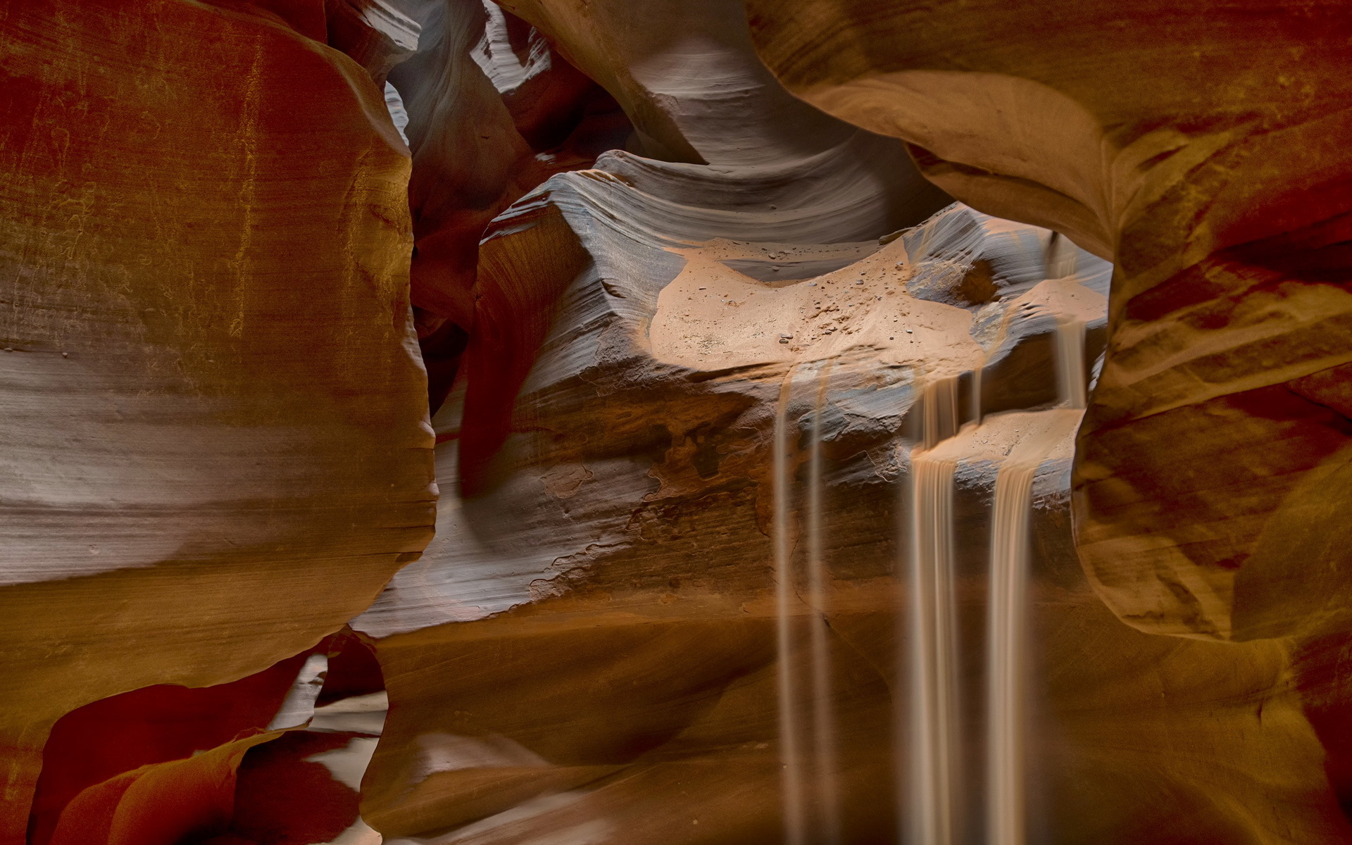 Обои скалы, песок, каньон антилопы, rocks, sand, antelope canyon разрешение 1920x1200 Загрузить