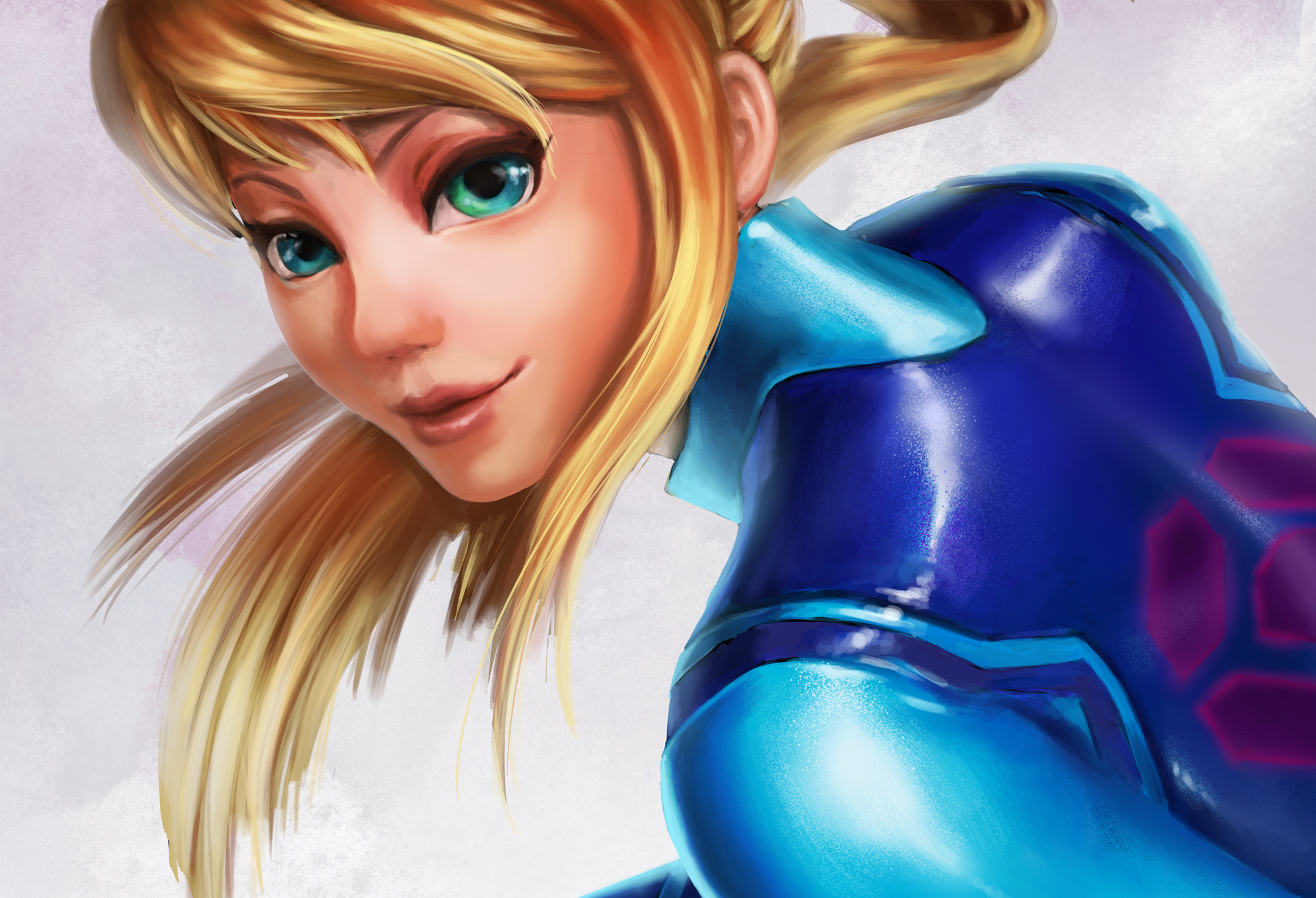 Обои арт, девушка, взгляд, игра, костюм, samus aran, art, girl, look, the game, costume разрешение 2000x1365 Загрузить