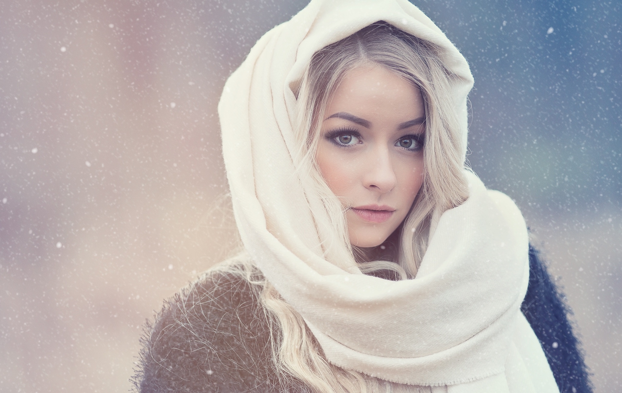 Красивая Девушка Зима