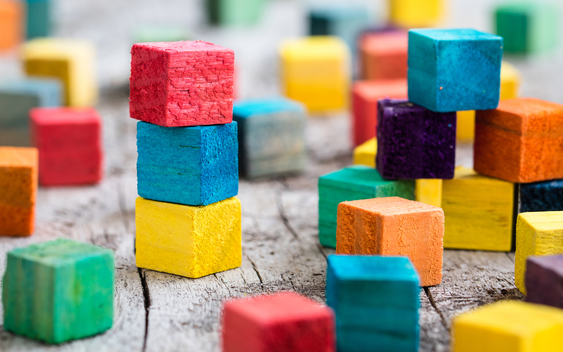 Обои разноцветные, цвет, кубики, building blocks, colorful, color, cubes разрешение 1920x1200 Загрузить