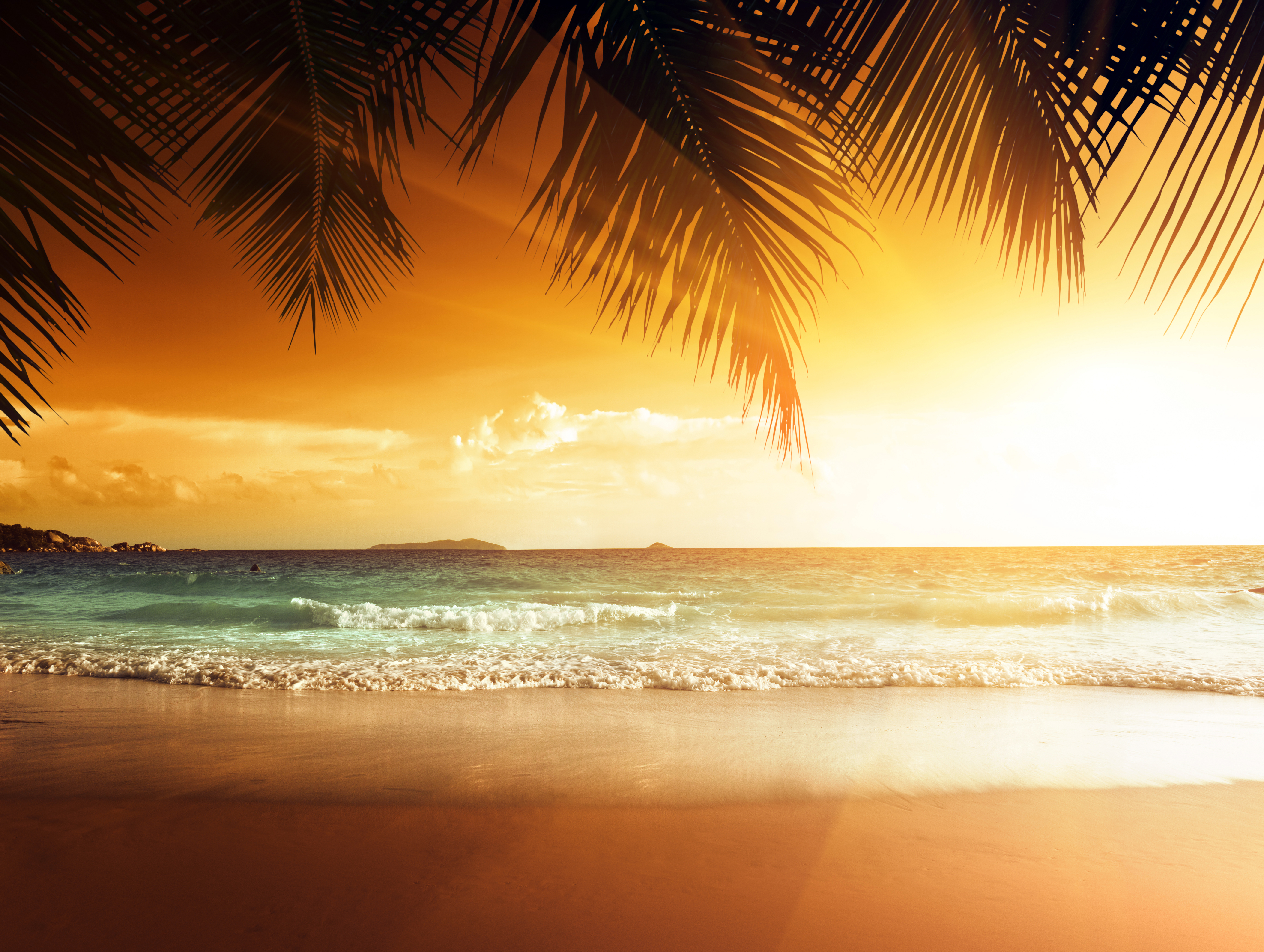 Обои закат, море, пляж, тропики, 8, sunset, sea, beach, tropics разрешение 5479x4128 Загрузить
