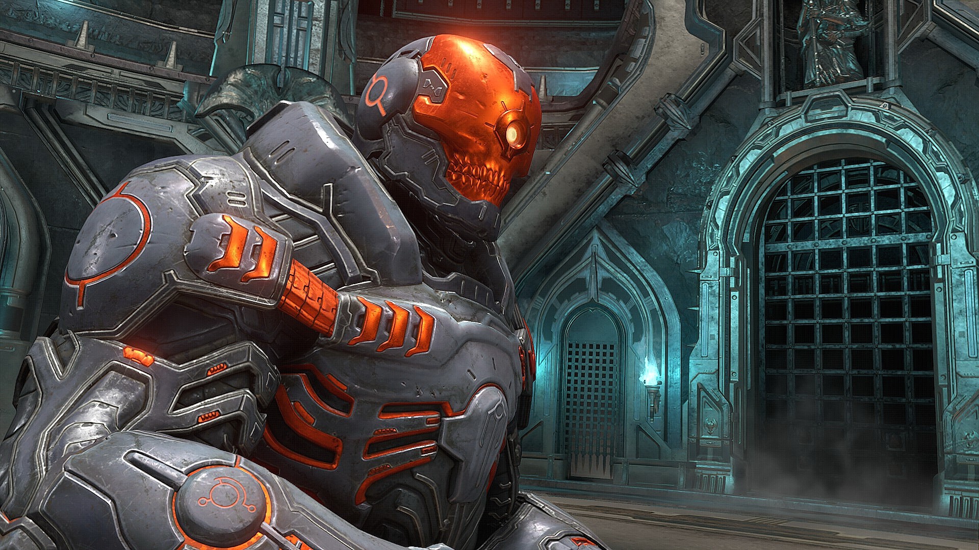 Обои игра, скин, doomguy, doom eternal, палач рока, the game разрешение 1920x1080 Загрузить