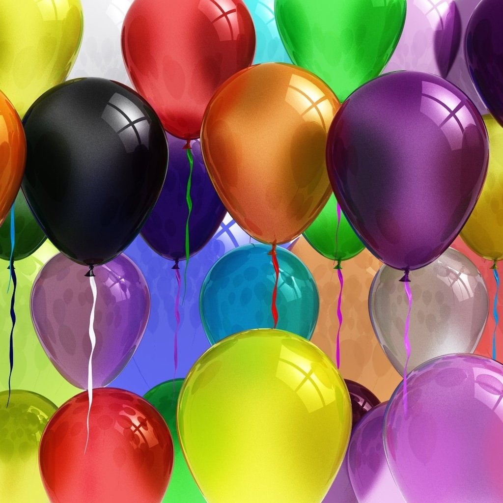 Обои разноцветные, шарики, ленточки, рендеринг, воздушные шарики, colorful, balls, ribbons, rendering, balloons разрешение 1920x1080 Загрузить