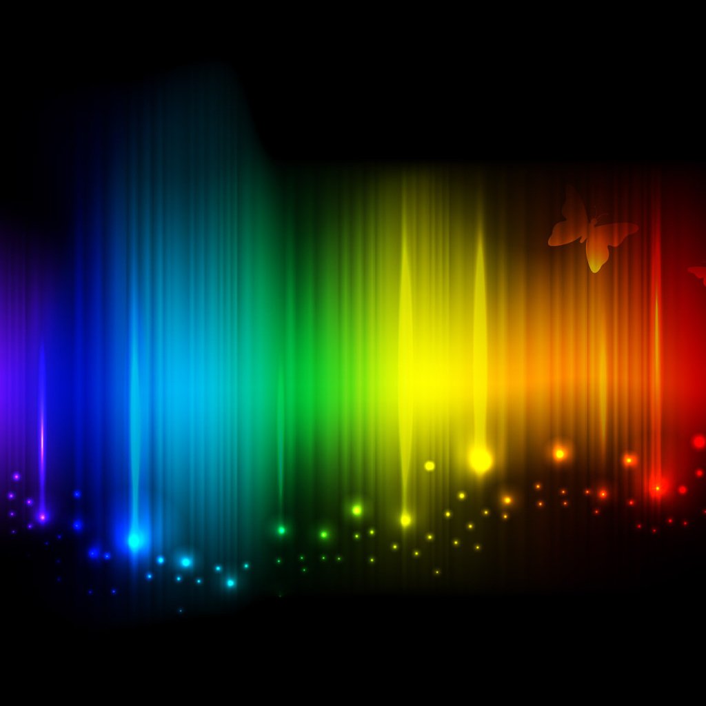 Обои радуга, бабочки, спектр, искорки, rainbow, butterfly, range, sparks разрешение 1920x1200 Загрузить