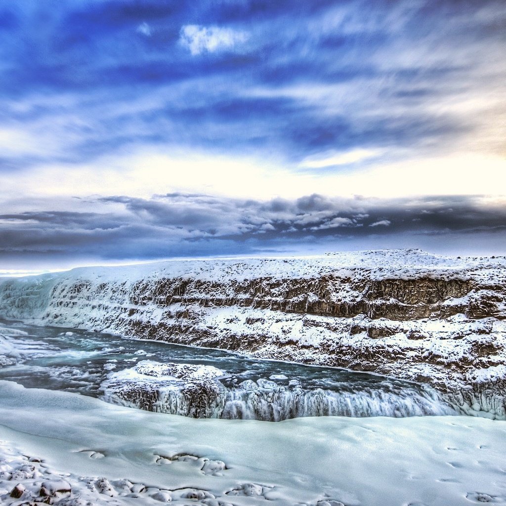 Обои река, зима, лёд, hdr, river, winter, ice разрешение 2560x1600 Загрузить