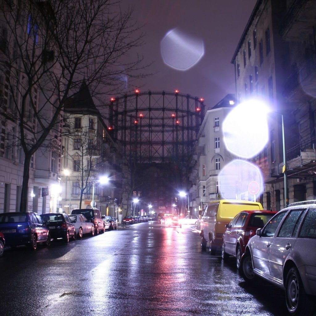 Обои дорога, ночь, дома, дождь, машины, mighty gasholder in the rain at night, road, night, home, rain, machine, mighty gasholder are in the rain at night разрешение 2048x1365 Загрузить