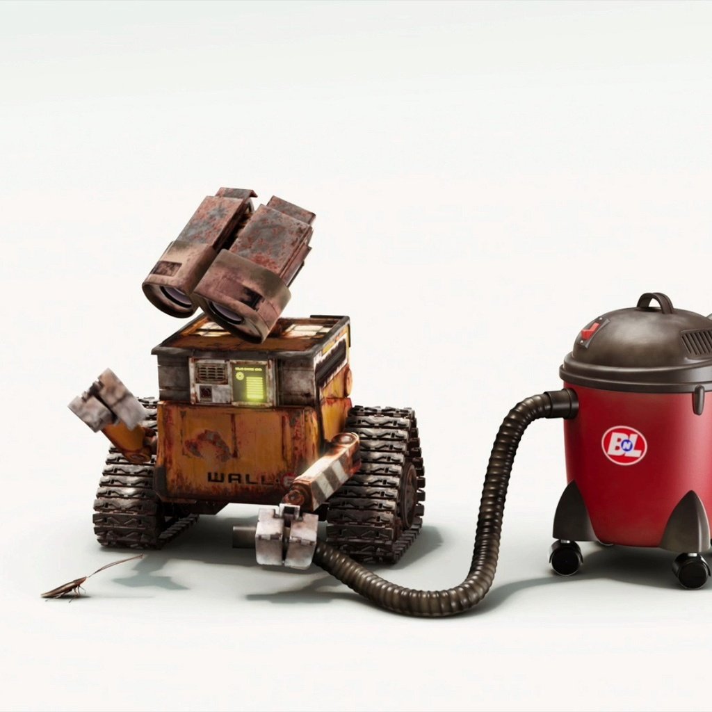 Обои vacuume, валл-и, таракан, wall-e, cockroach разрешение 1920x1200 Загрузить