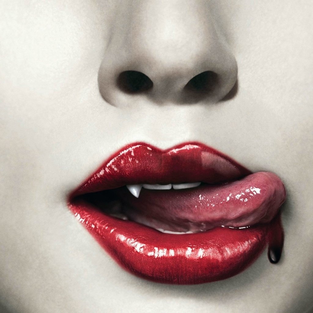 Обои губы, язык, вампир, зубки, lips, language, vampire, teeth разрешение 1920x1200 Загрузить