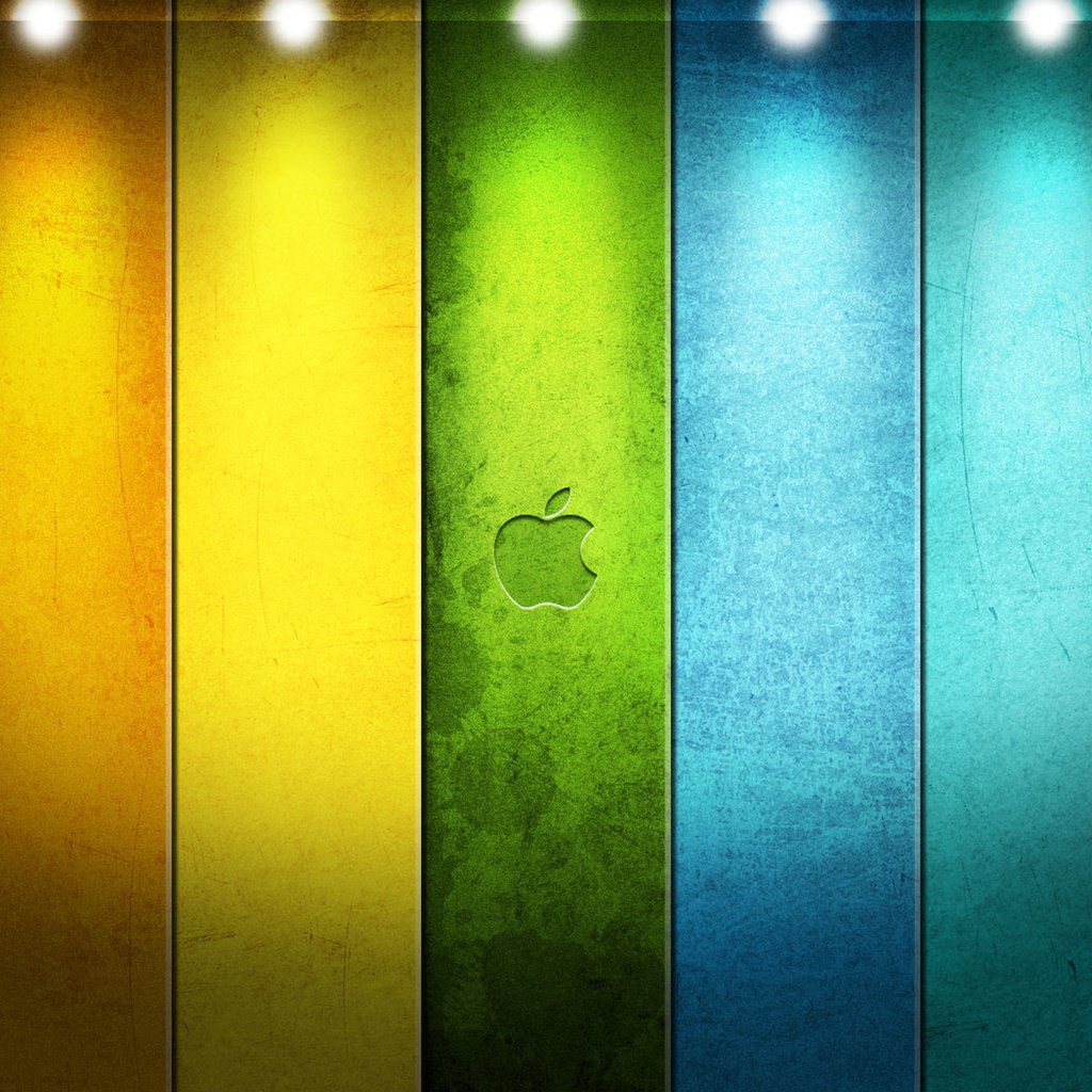 Обои разноцветные, краски, цвет, радуга, доски, логотип, эппл, colorful, paint, color, rainbow, board, logo, apple разрешение 1920x1200 Загрузить