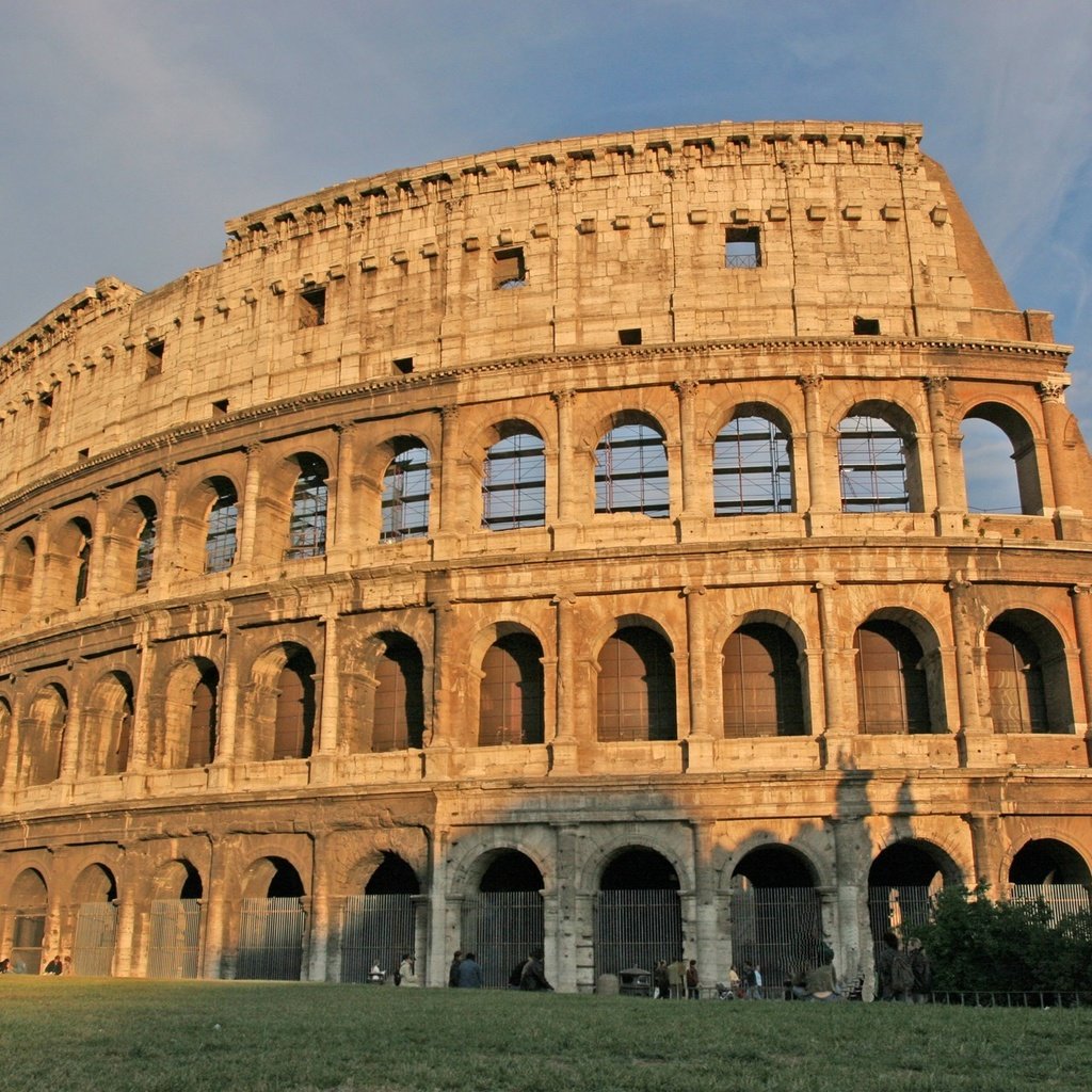 Обои небо, закат, колизей, the sky, sunset, colosseum разрешение 1920x1280 Загрузить