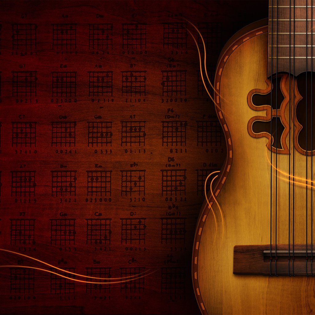 Обои гитара, струны, лады, аккорды, guitar, strings, frets, chords разрешение 1920x1200 Загрузить