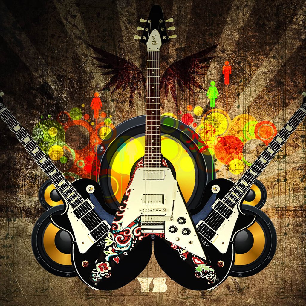 Обои лого, гитары, звук, logo, guitar, sound разрешение 1920x1200 Загрузить