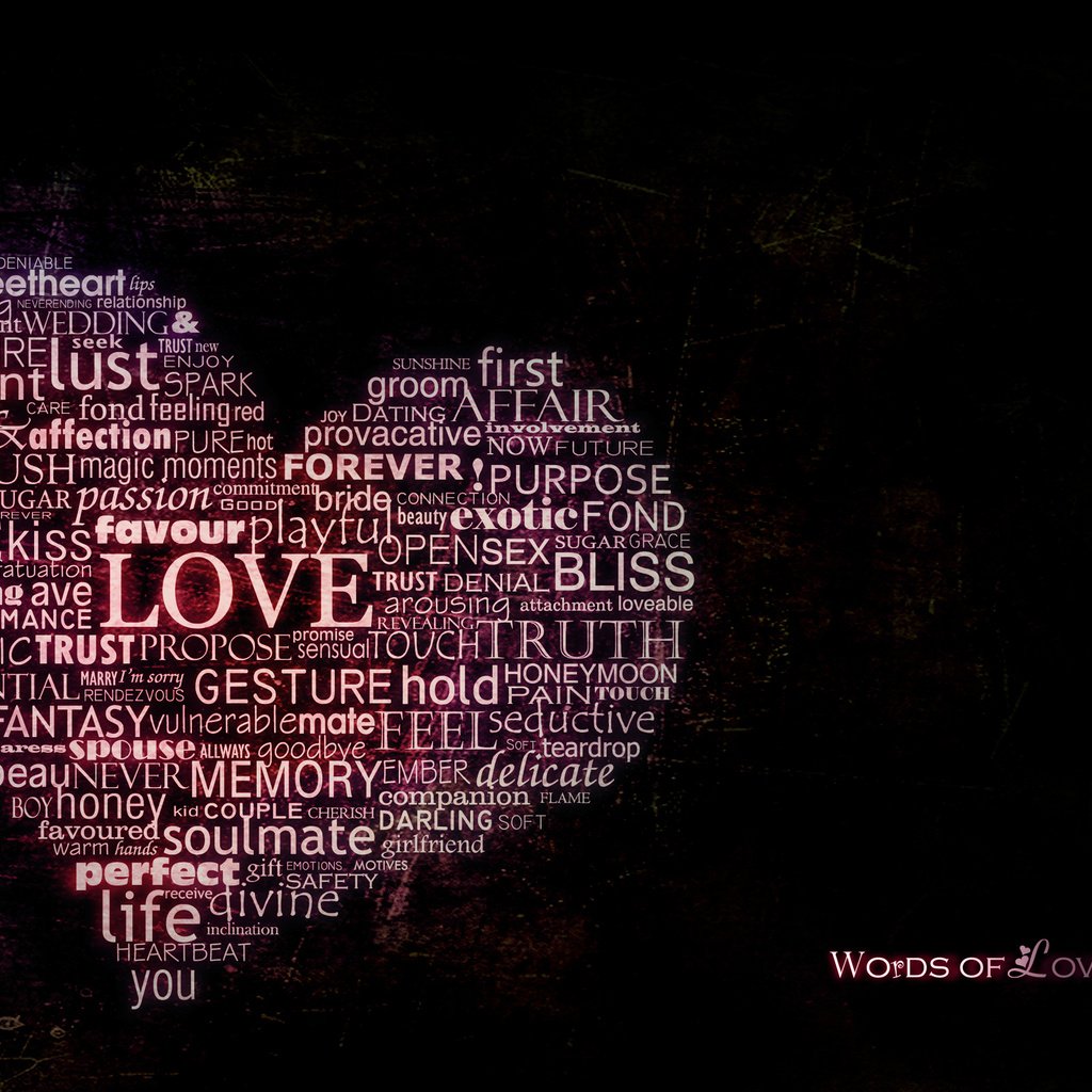 Обои сердце, любовь, слово, heart, love, the word разрешение 2560x1600 Загрузить