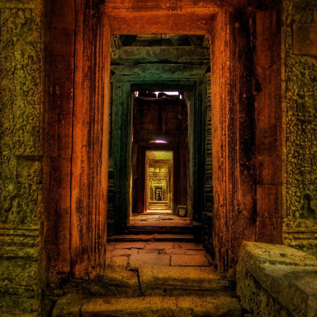 Обои фон, камень, коридор, background, stone, corridor разрешение 2560x1600 Загрузить