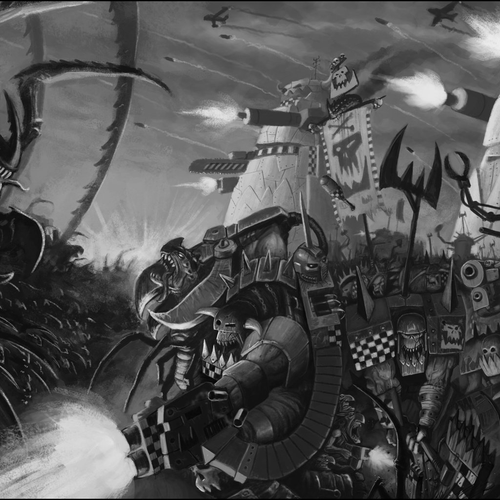 Обои тираниды, орки, warhammer 40000, orks, тиранид, tyranids, orcs разрешение 2000x1333 Загрузить