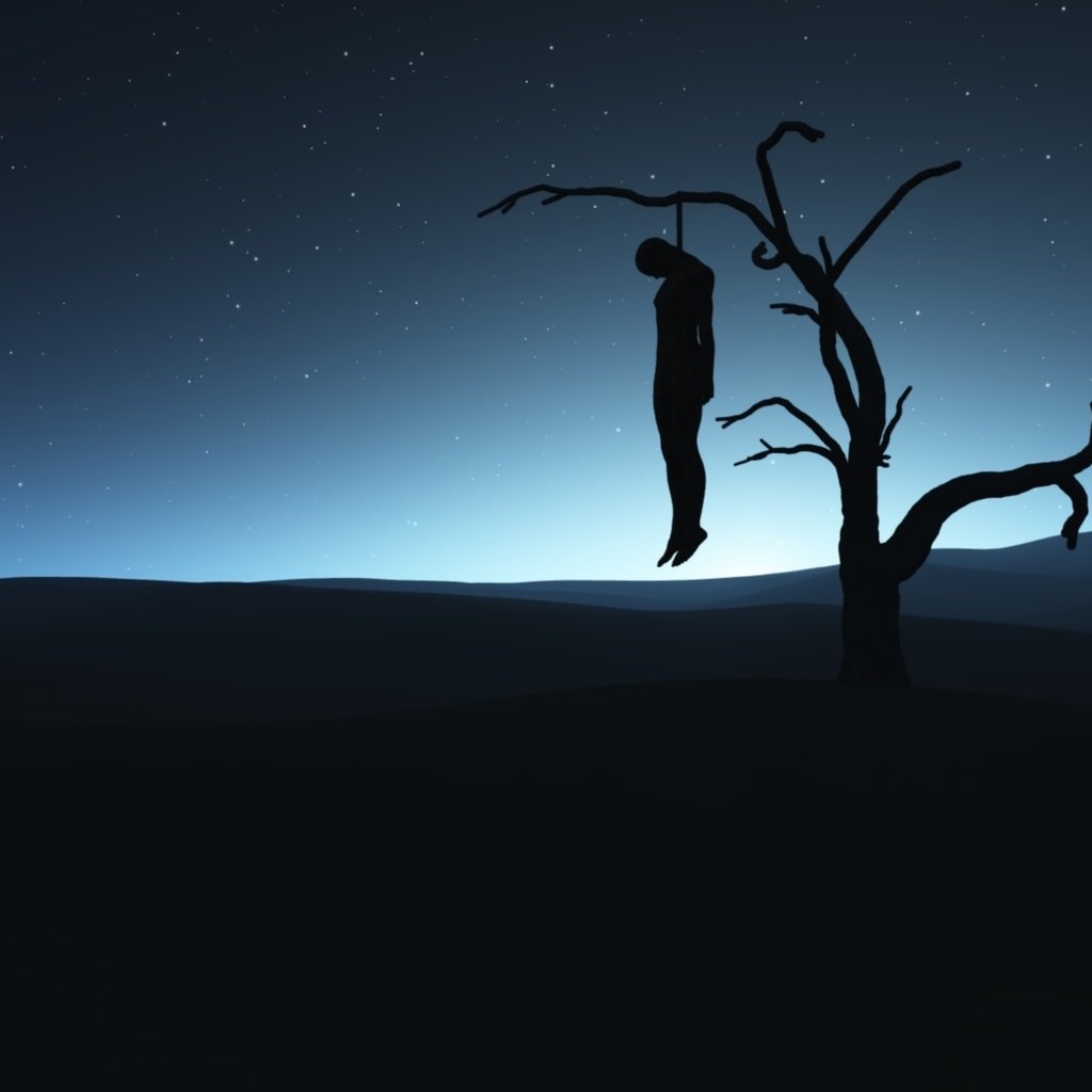 Обои небо, дерево, человек, ситуации, самоубийство, the sky, tree, people, situation, suicide разрешение 1920x1200 Загрузить