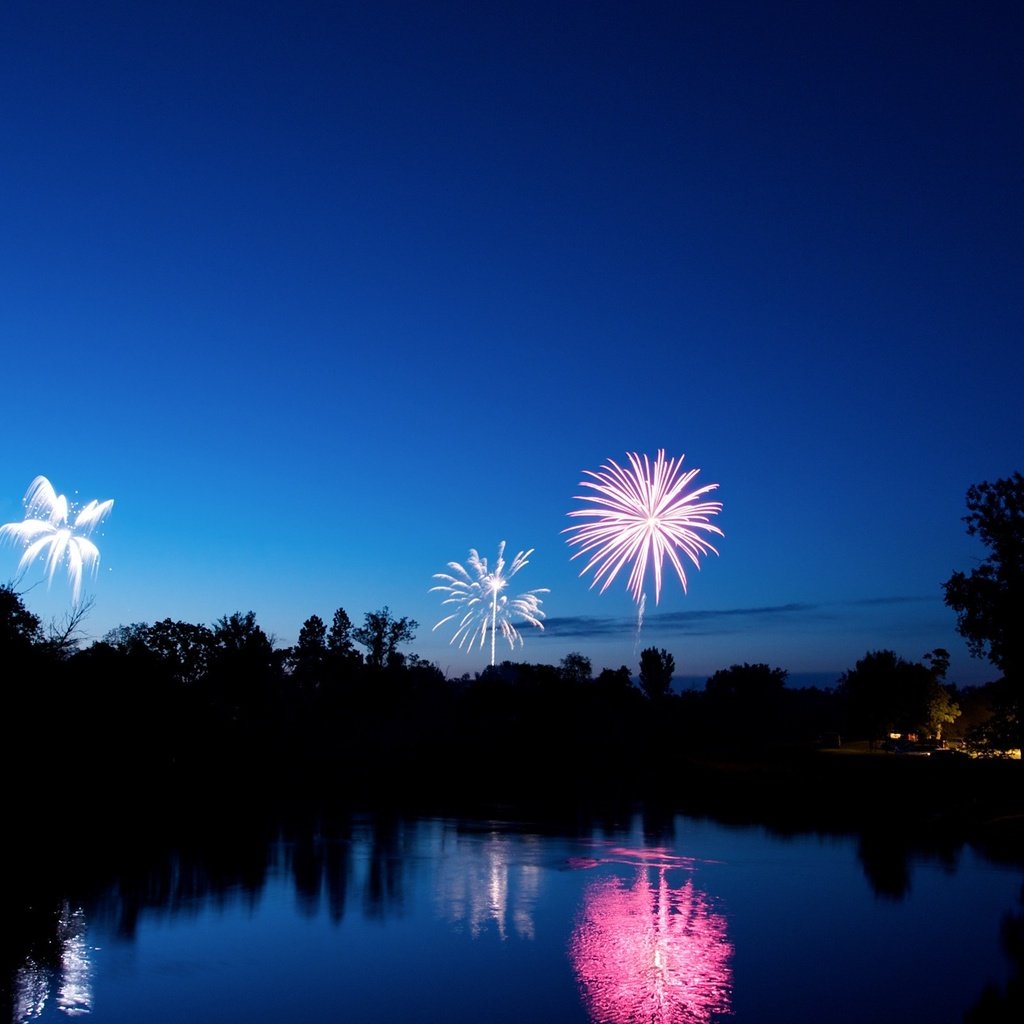 Обои вечер, синий, фейерверк, the evening, blue, fireworks разрешение 2560x1600 Загрузить