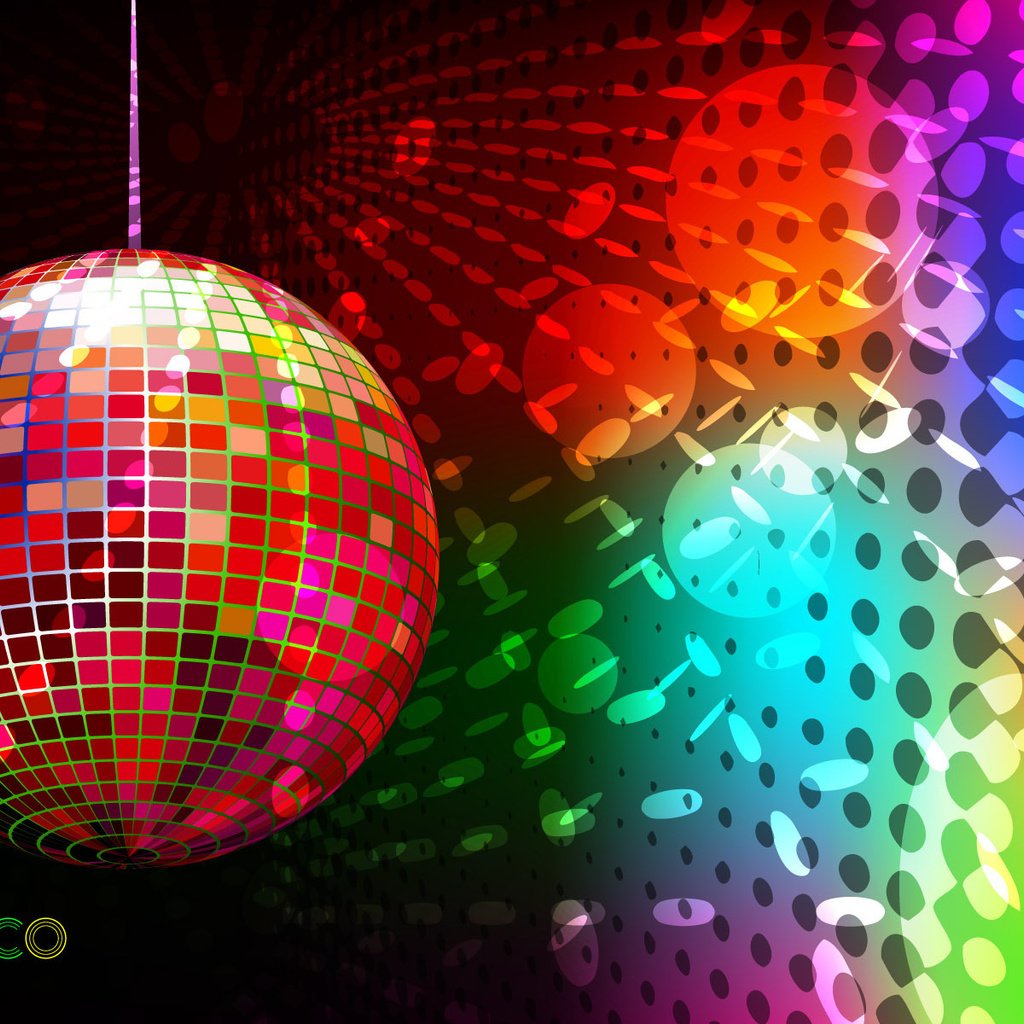 Обои арт, цвета, шар, диско, art, color, ball, disco разрешение 1920x1200 Загрузить