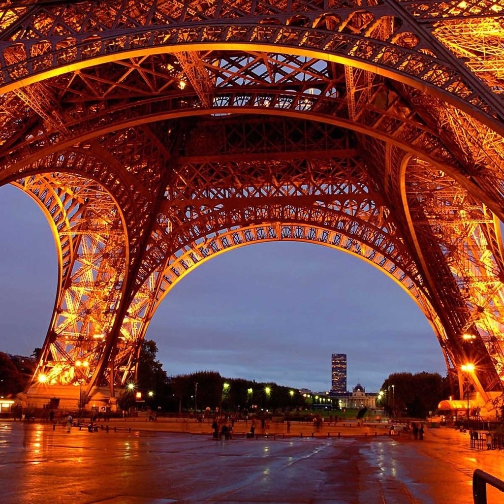 Обои ночь, париж, франция, эйфелева башня, night, paris, france, eiffel tower разрешение 1920x1200 Загрузить