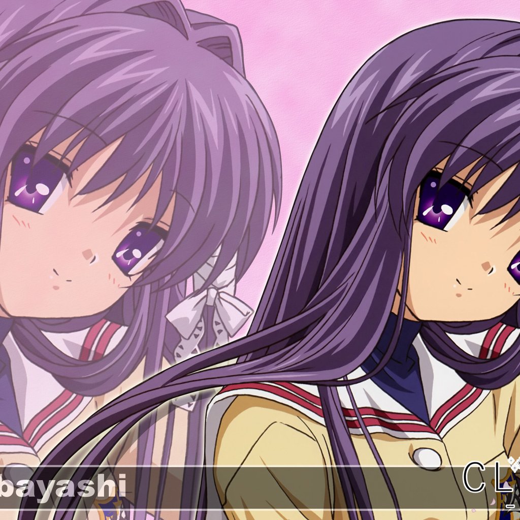 Обои ленточки, clannad, fujibayashi kyou, клавиша, ribbons, key разрешение 1920x1200 Загрузить