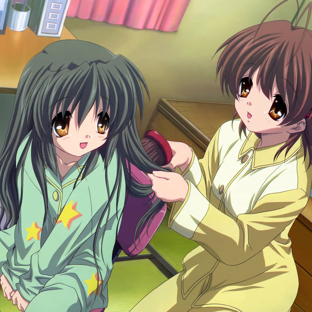 Обои clannad, furukawa nagisa, ibuki fuuko разрешение 3898x2486 Загрузить