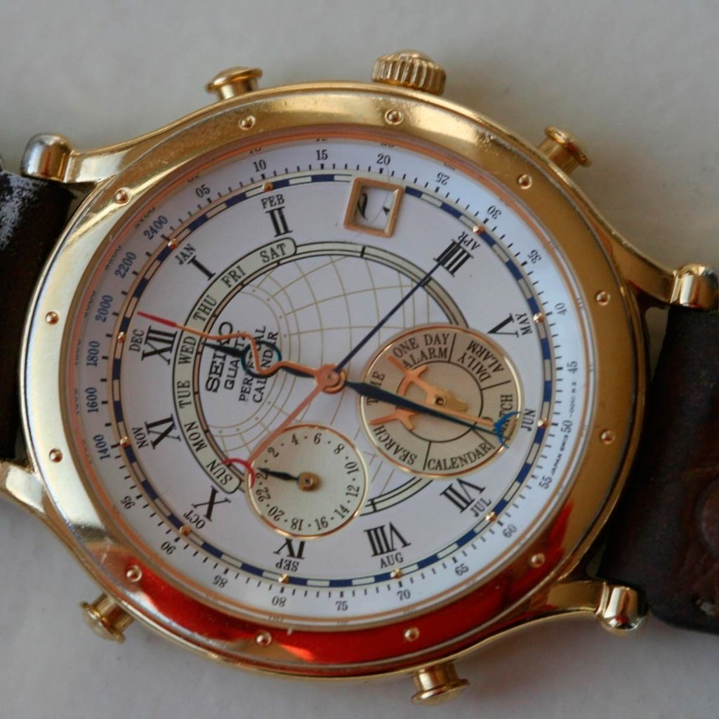Обои часы, время, стрелки, сейко, наручные часы, watch, time, arrows, seiko, wrist watch разрешение 1920x1200 Загрузить