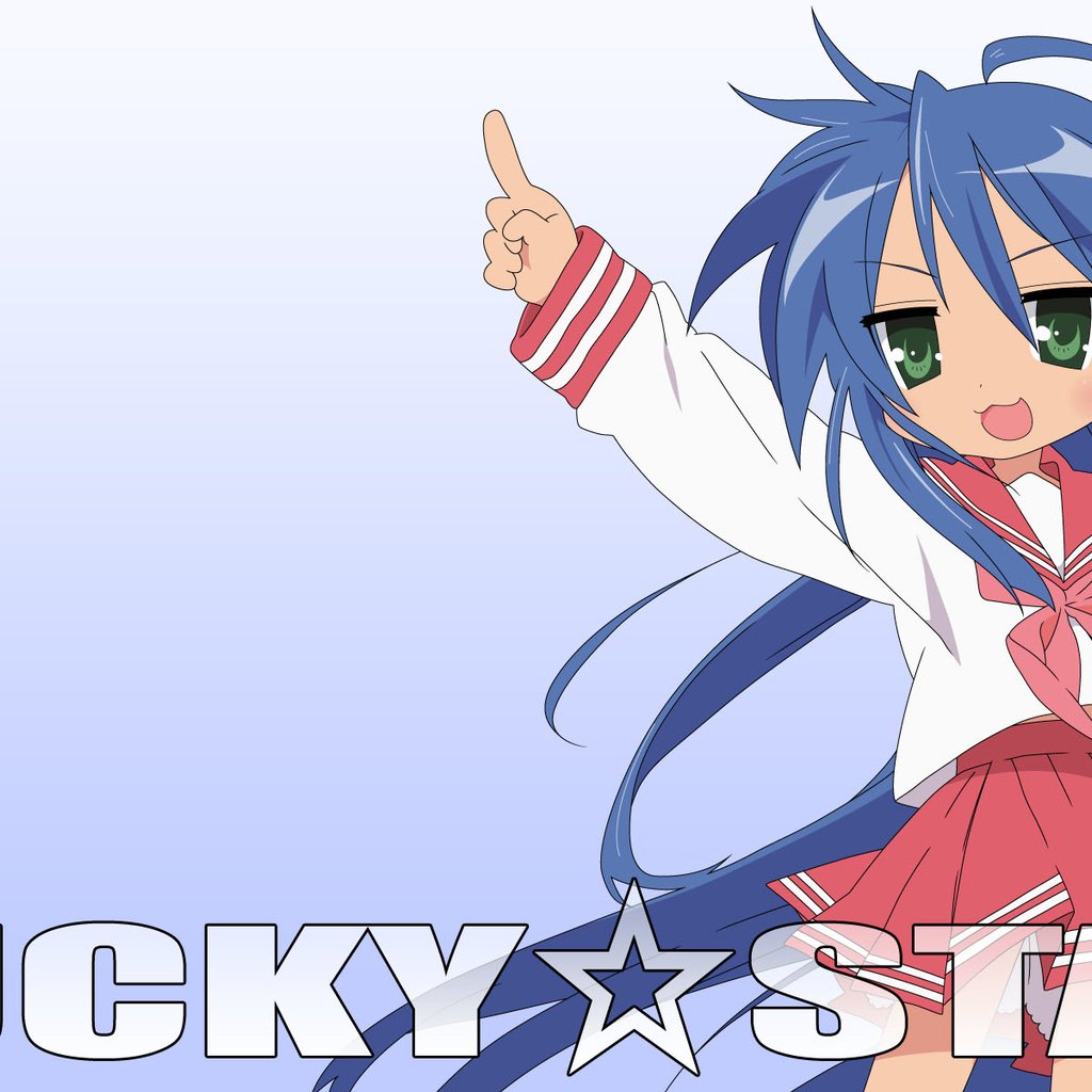 Обои зеленые глаза, lucky star, голубые волосы, izumi konata, seifuku, green eyes, blue hair разрешение 1920x1200 Загрузить