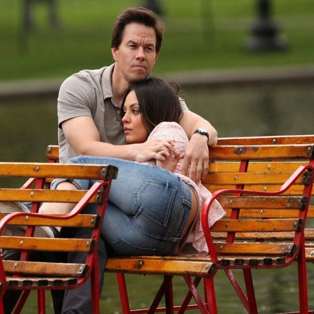 Обои скамейка, пара, мила кунис, марк уолберг, bench, pair, mila kunis, mark wahlberg разрешение 1920x1200 Загрузить