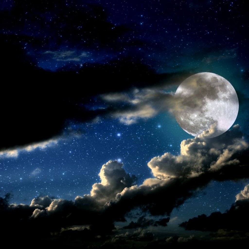 Обои ночь, луна, night, the moon разрешение 2000x1333 Загрузить