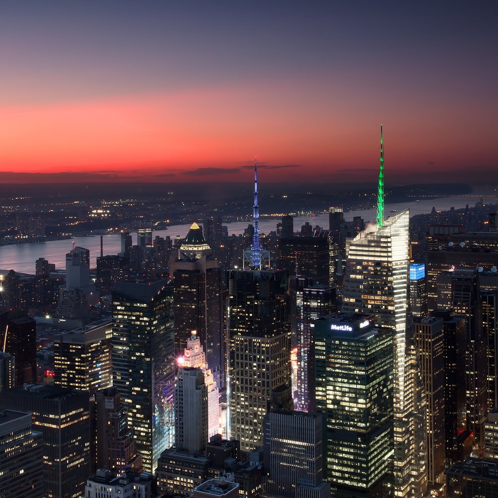 Обои вид сверху, город, нью-йорк, the view from the top, the city, new york разрешение 2560x1600 Загрузить