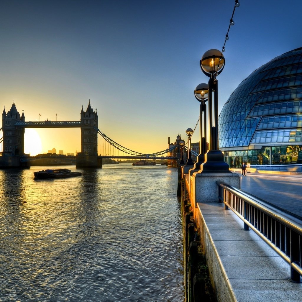 Обои река, лондон, темза, город, набережная, river, london, thames, the city, promenade разрешение 1920x1200 Загрузить
