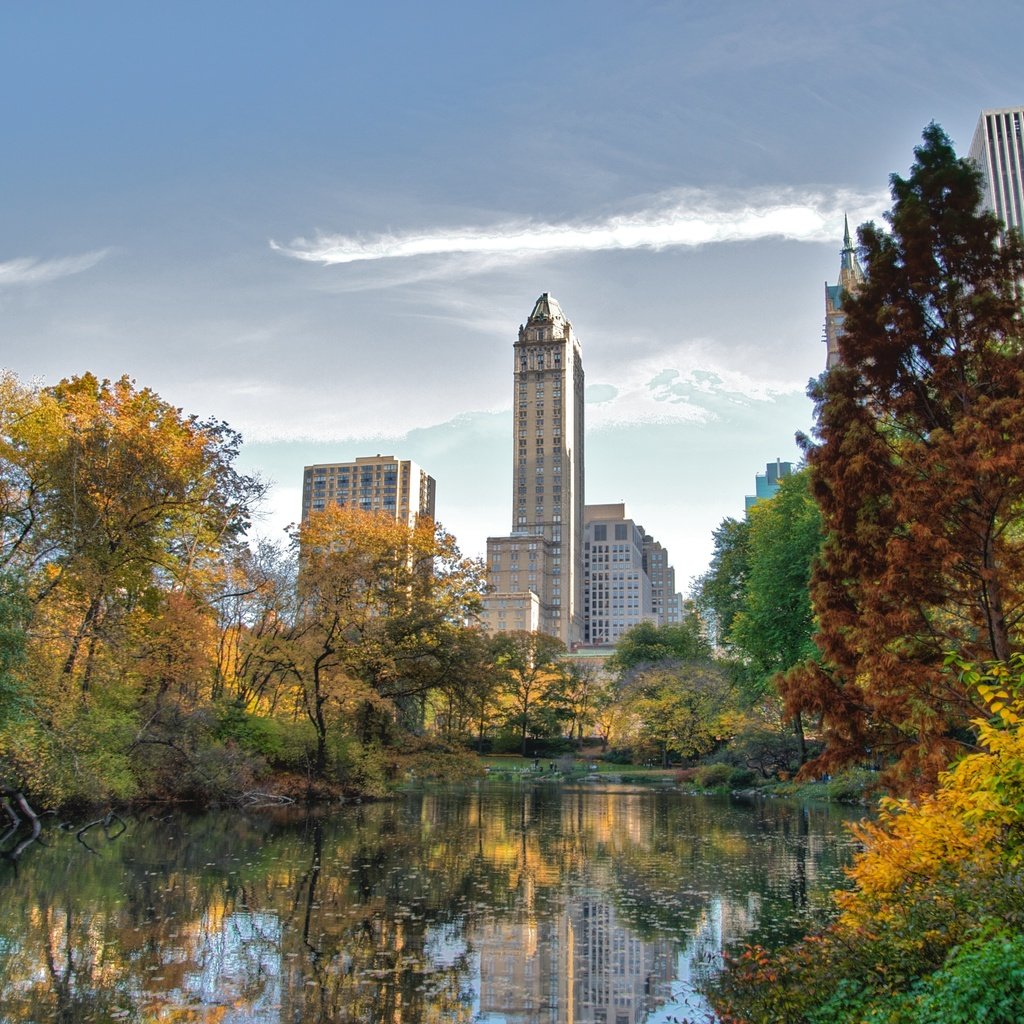 Обои небоскребы, нью-йорк, центральный парк, skyscrapers, new york, central park разрешение 4226x2798 Загрузить